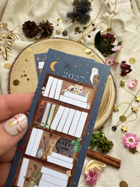 2027 - Fantasy 50 Book Reading Tracker Bookmark