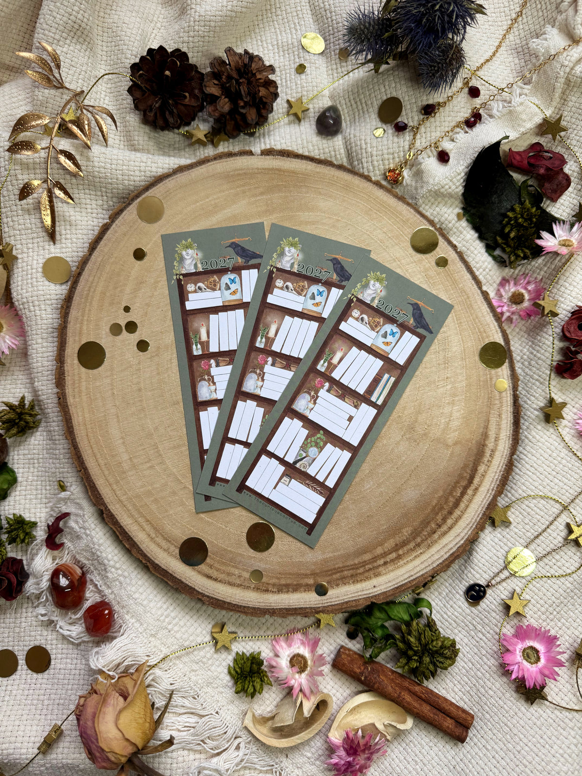 2027 - Academia 50 Book Reading Tracker Bookmark