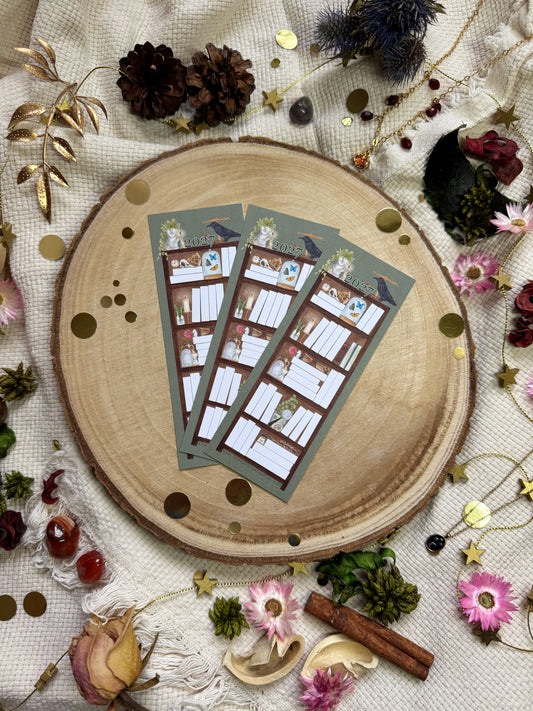 2027 - Academia 50 Book Reading Tracker Bookmark