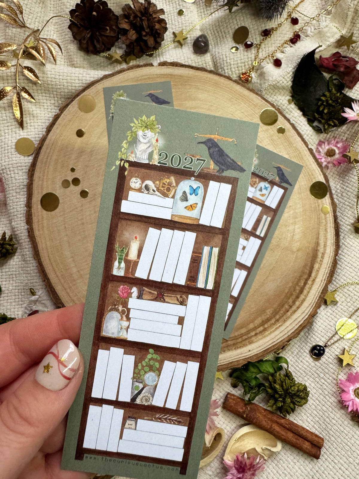 2027 - Academia 50 Book Reading Tracker Bookmark