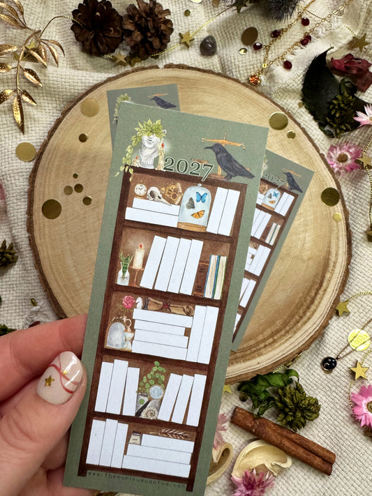 2027 - Academia 50 Book Reading Tracker Bookmark