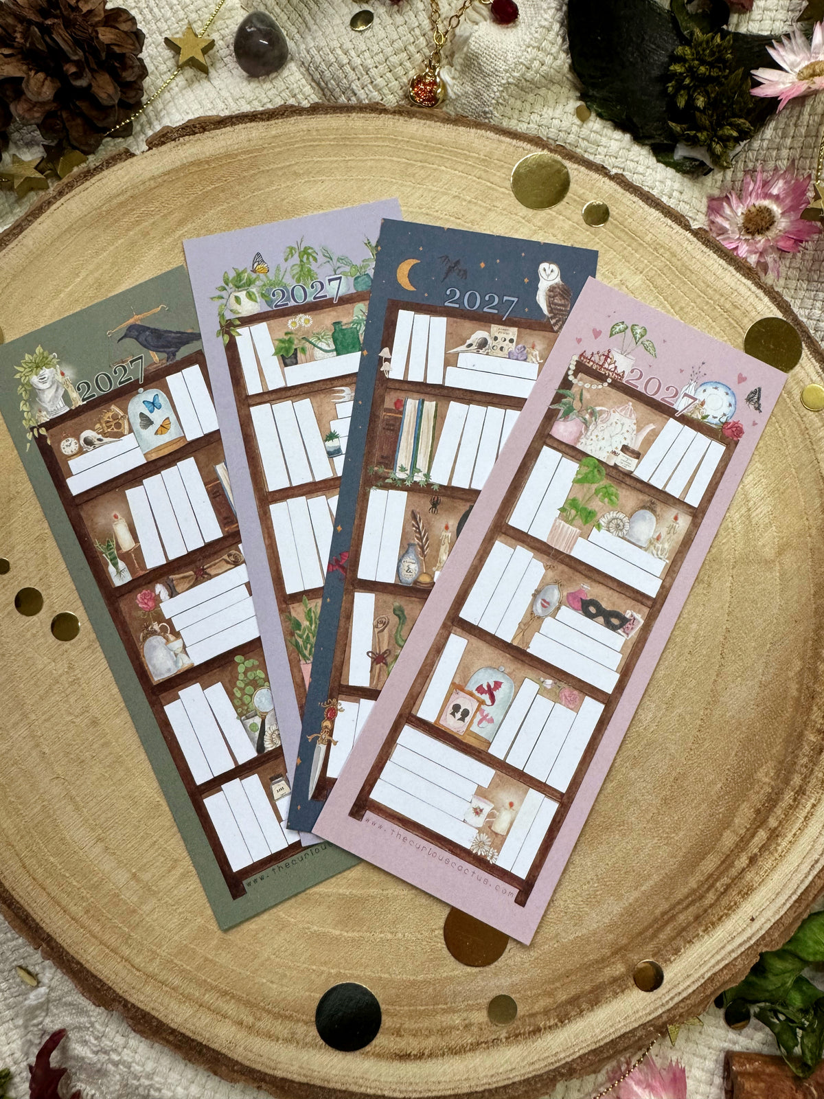 2027 Reading Tracker Bookmark Set