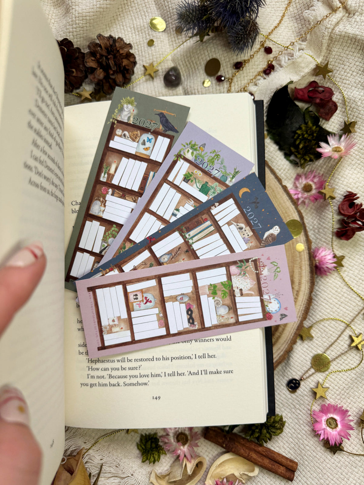 2027 Reading Tracker Bookmark Set