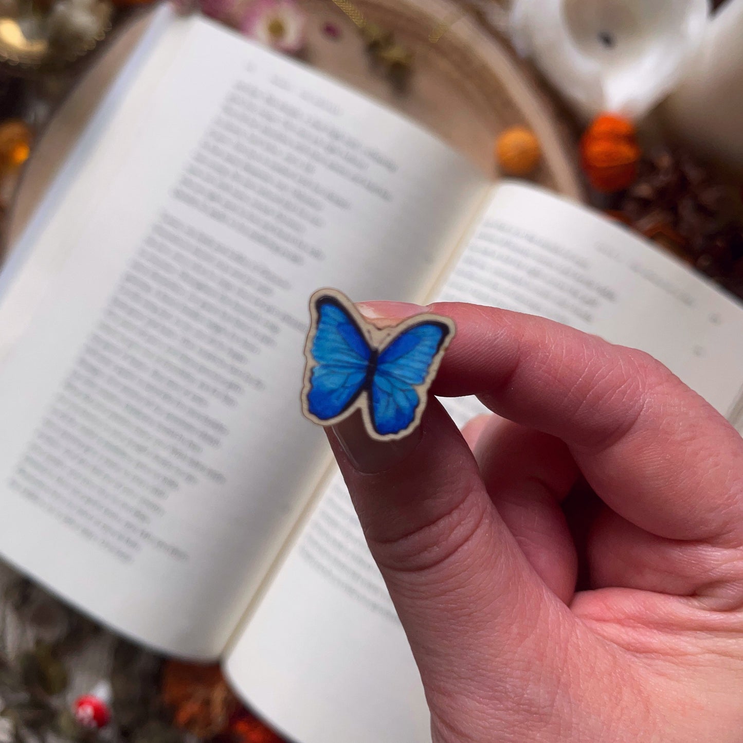 Blue Butterfly Mini Pin