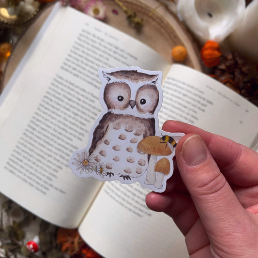 Woodland Friends Cottagecore Stickers (Owl)