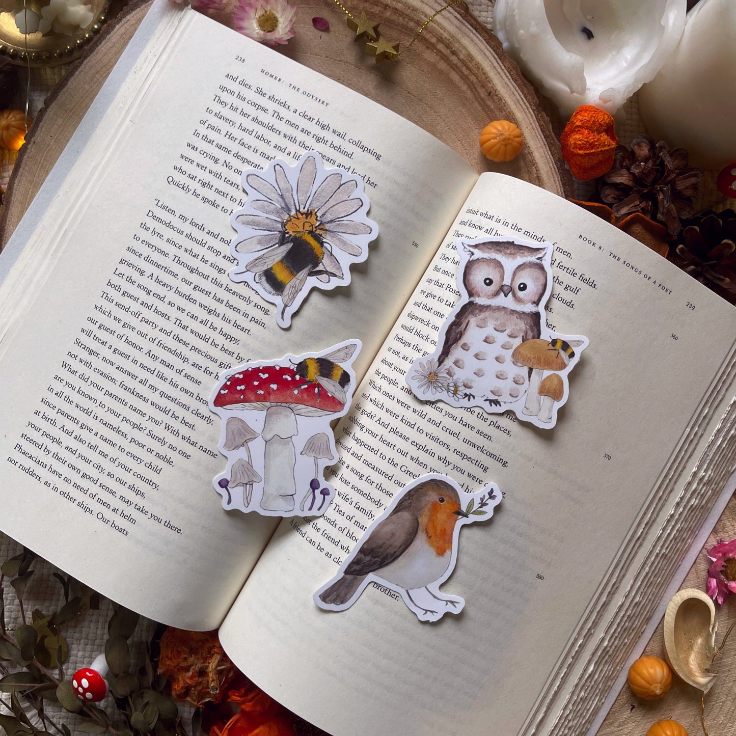 Woodland Friends Cottagecore Stickers