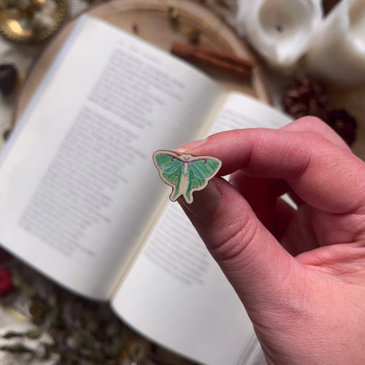 Lunar Moth Mini Pin