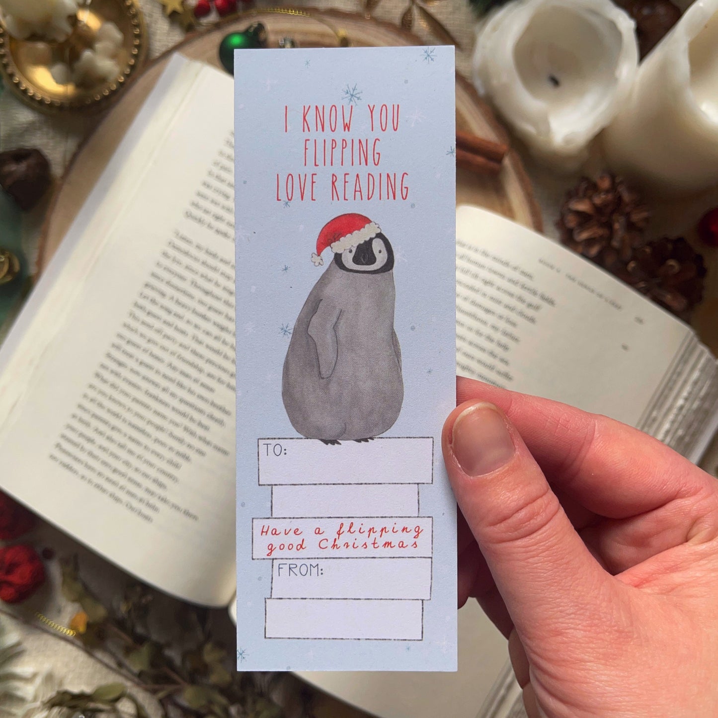 Christmas Gift Tag Bookmark