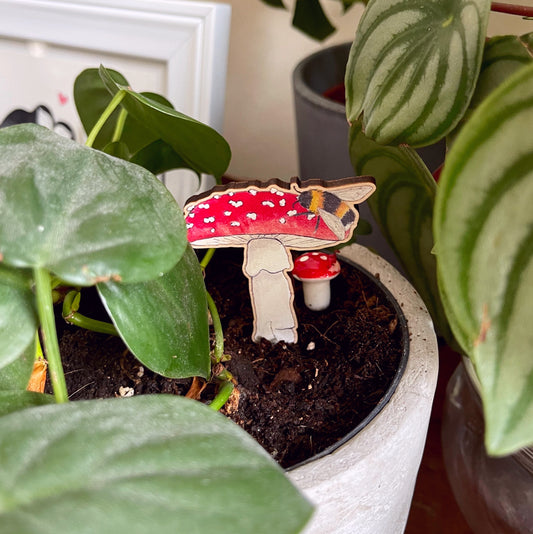 Toadstool Plant Pot Pal