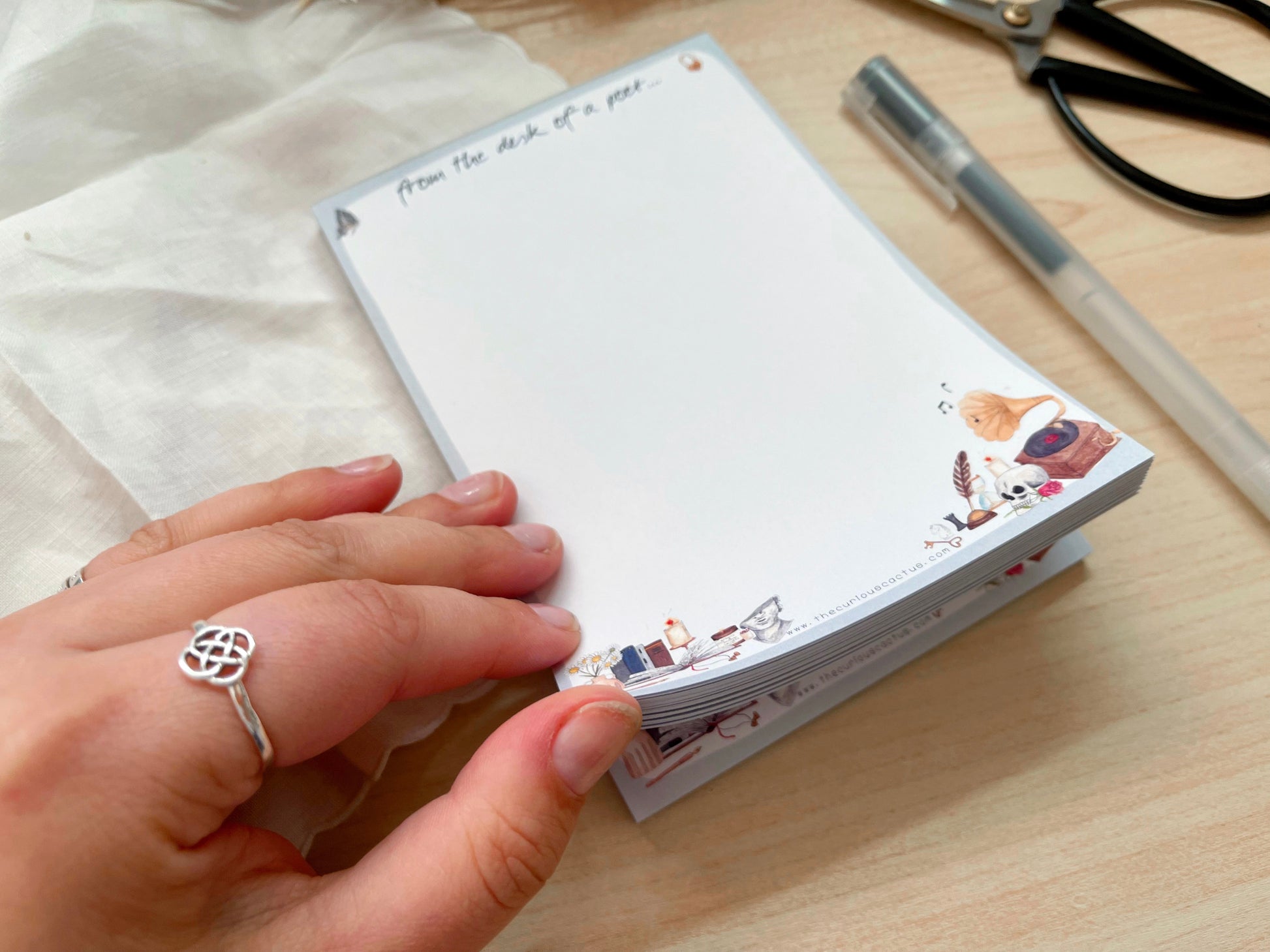 From the Desk of a Poet A6 Notepad – The Curious Cactus