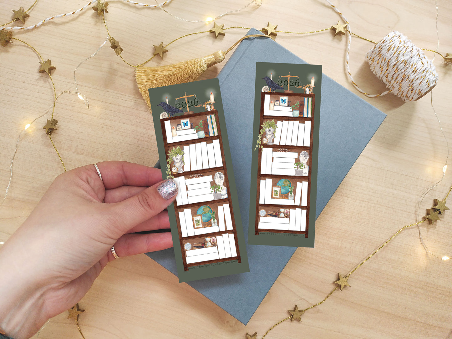 2026 - Academia 50 Book Reading Tracker Bookmark