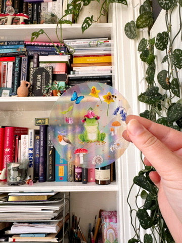 Frog Suncatcher Sticker