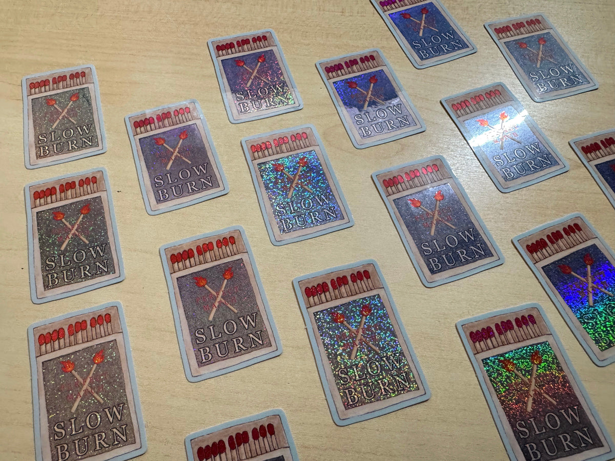SECONDS Slow Burn Perfect Match Glitter Sticker