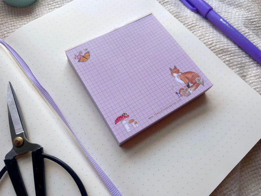Cottagecore Grid Square Memopad