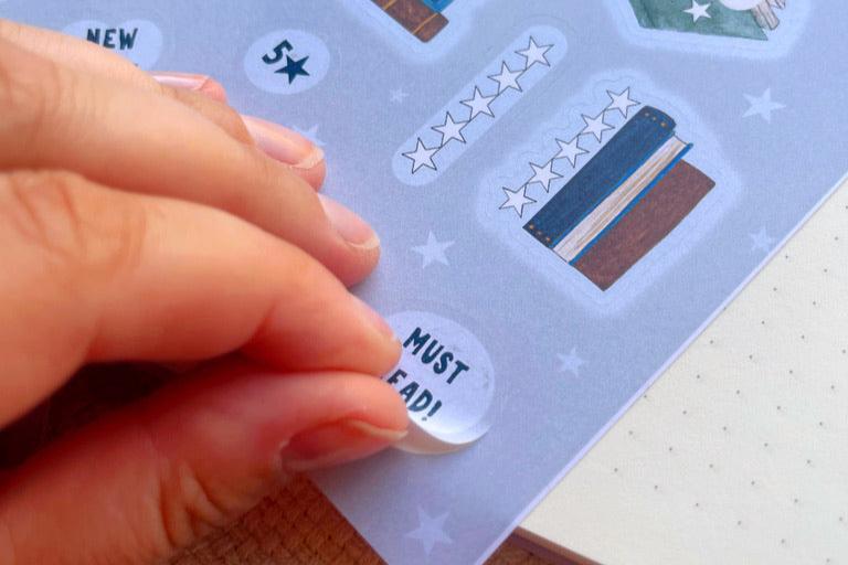 Book Review Planner Sticker Sheet