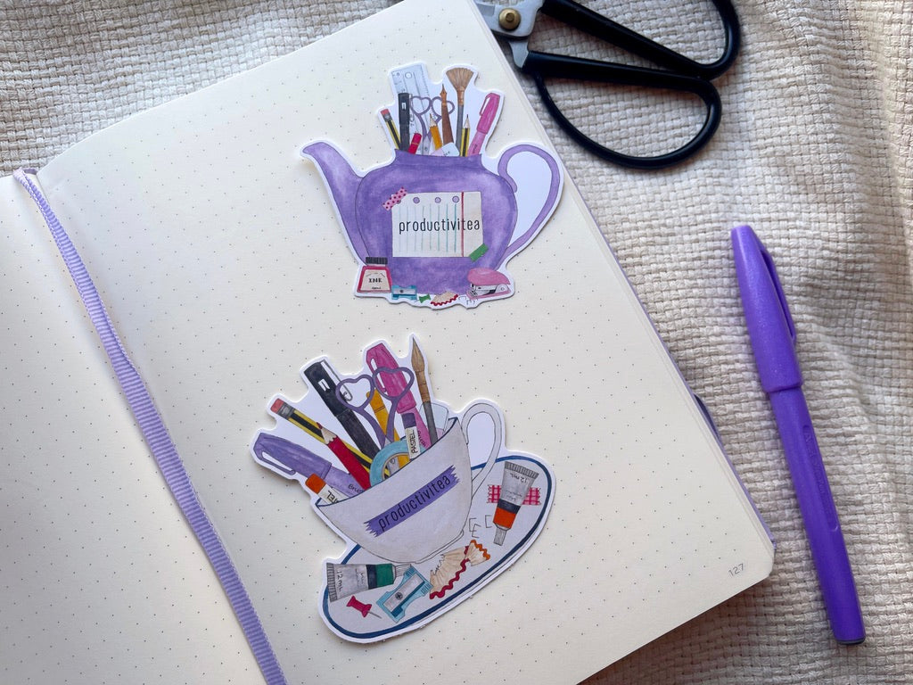 Productivi-tea Cup Sticker