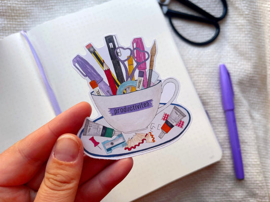 Productivi-tea Cup Sticker