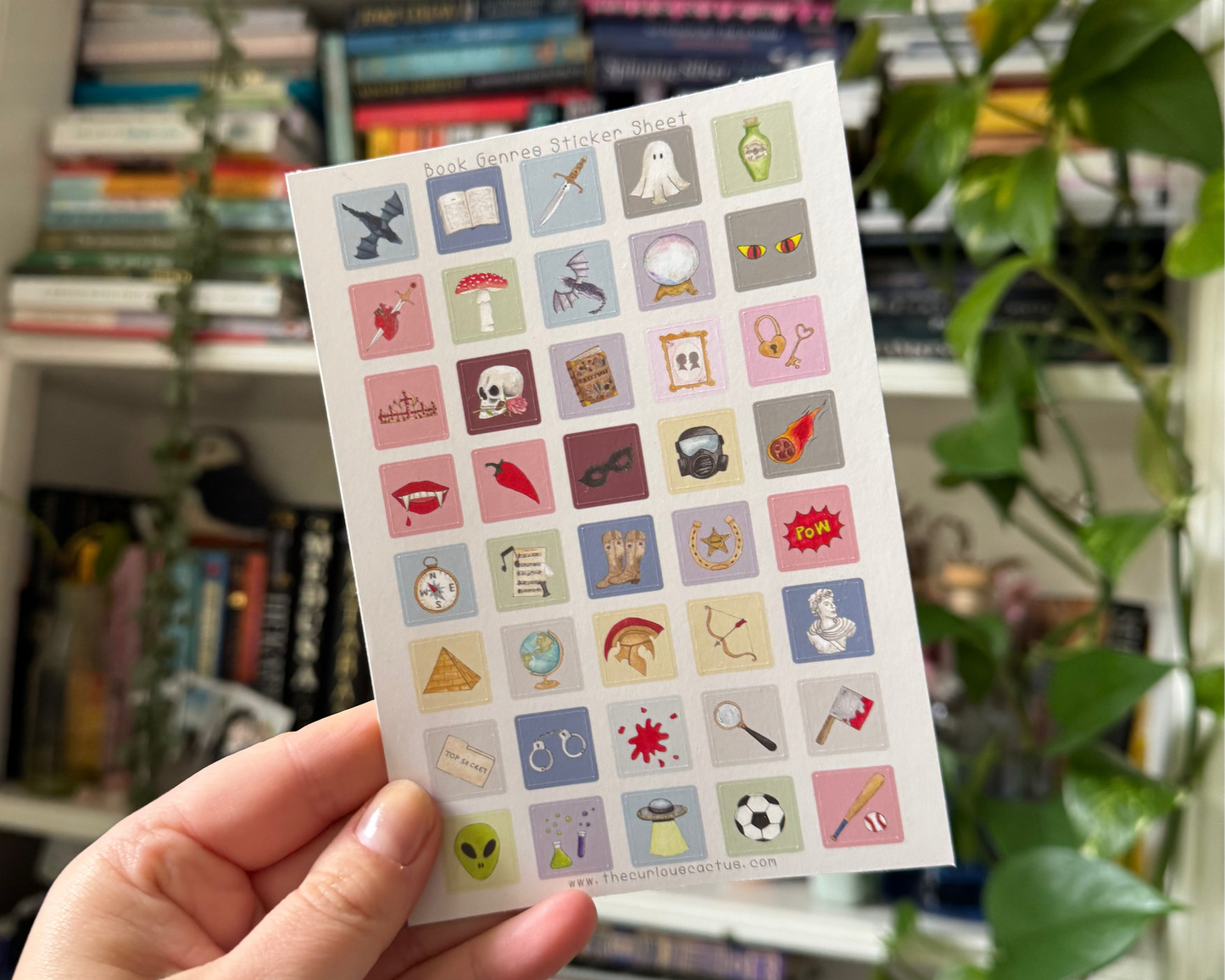 Book Genre Sticker Sheet