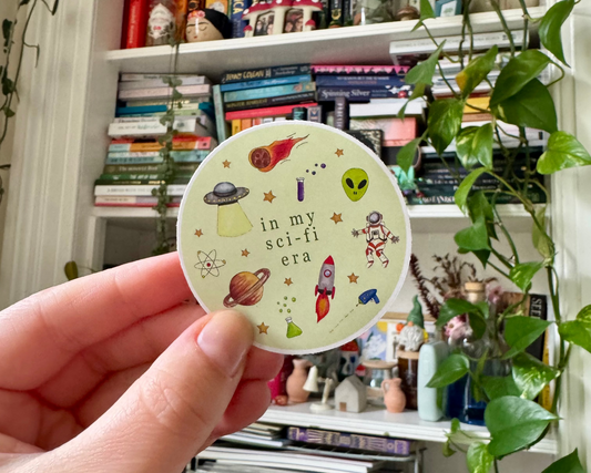 SciFi Reading Era Sticker