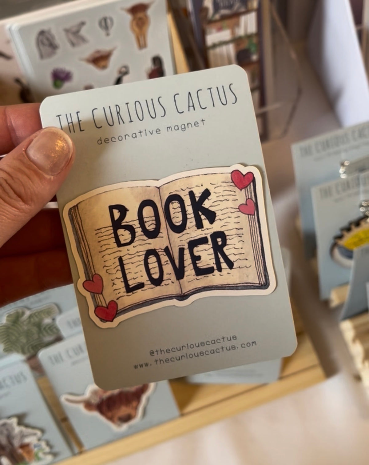 Book Lover Decorative Magnet