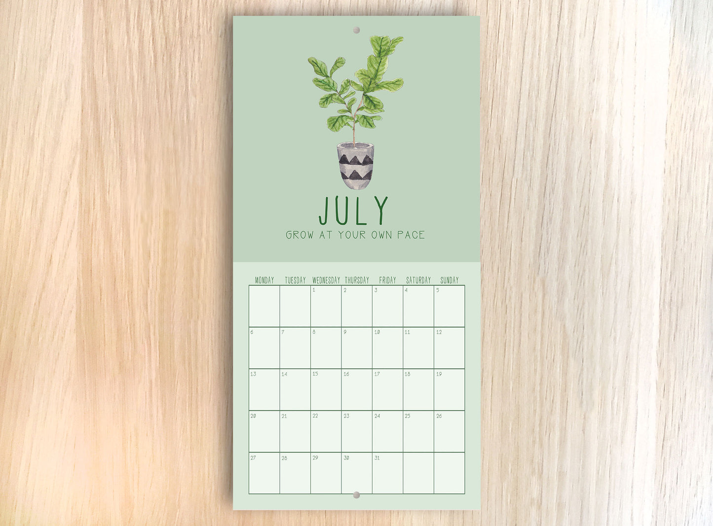 PREORDER 2026 Positive Plants Wall Calendar
