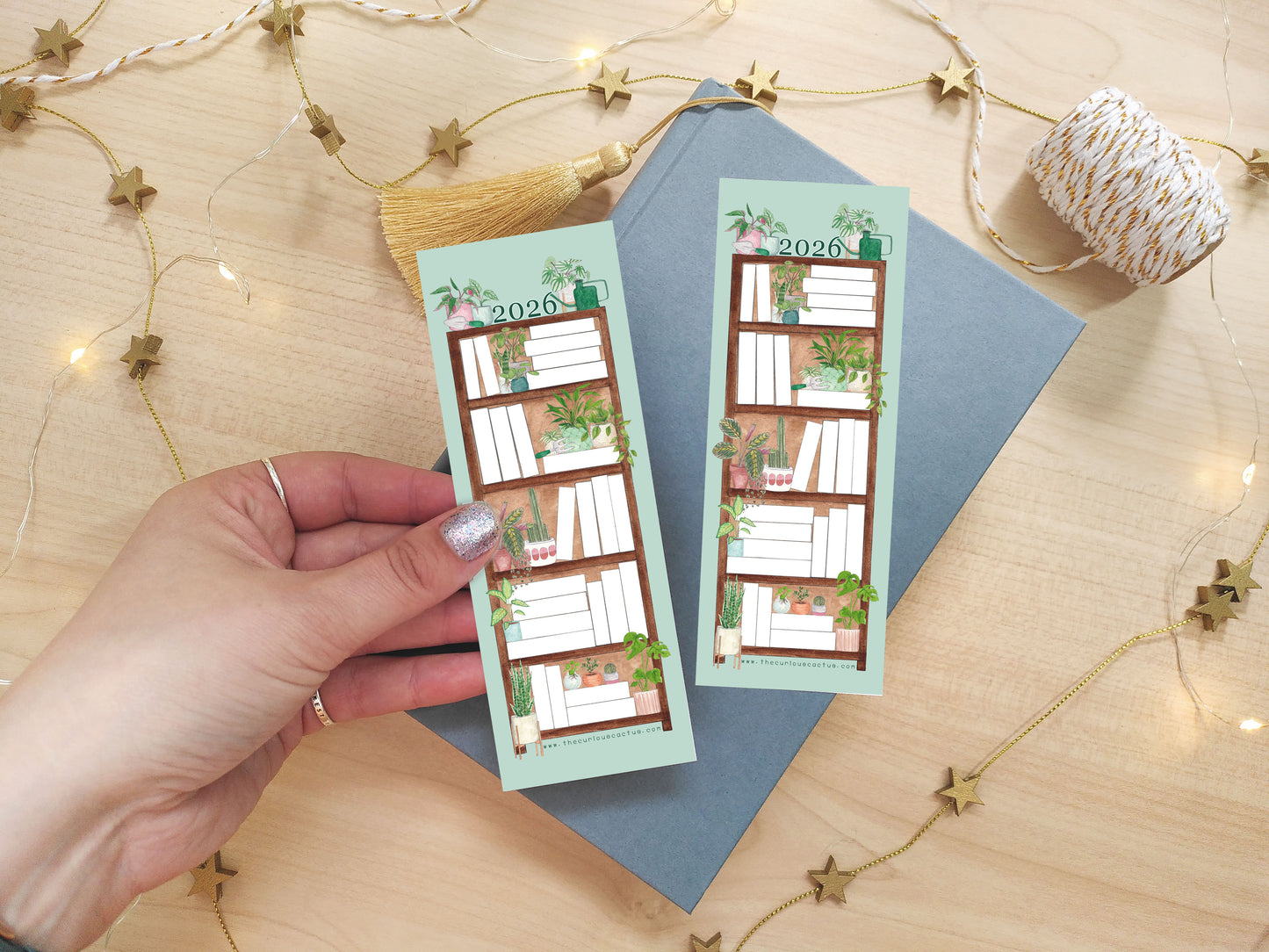 2026 - Plants 50 Book Reading Tracker Bookmark