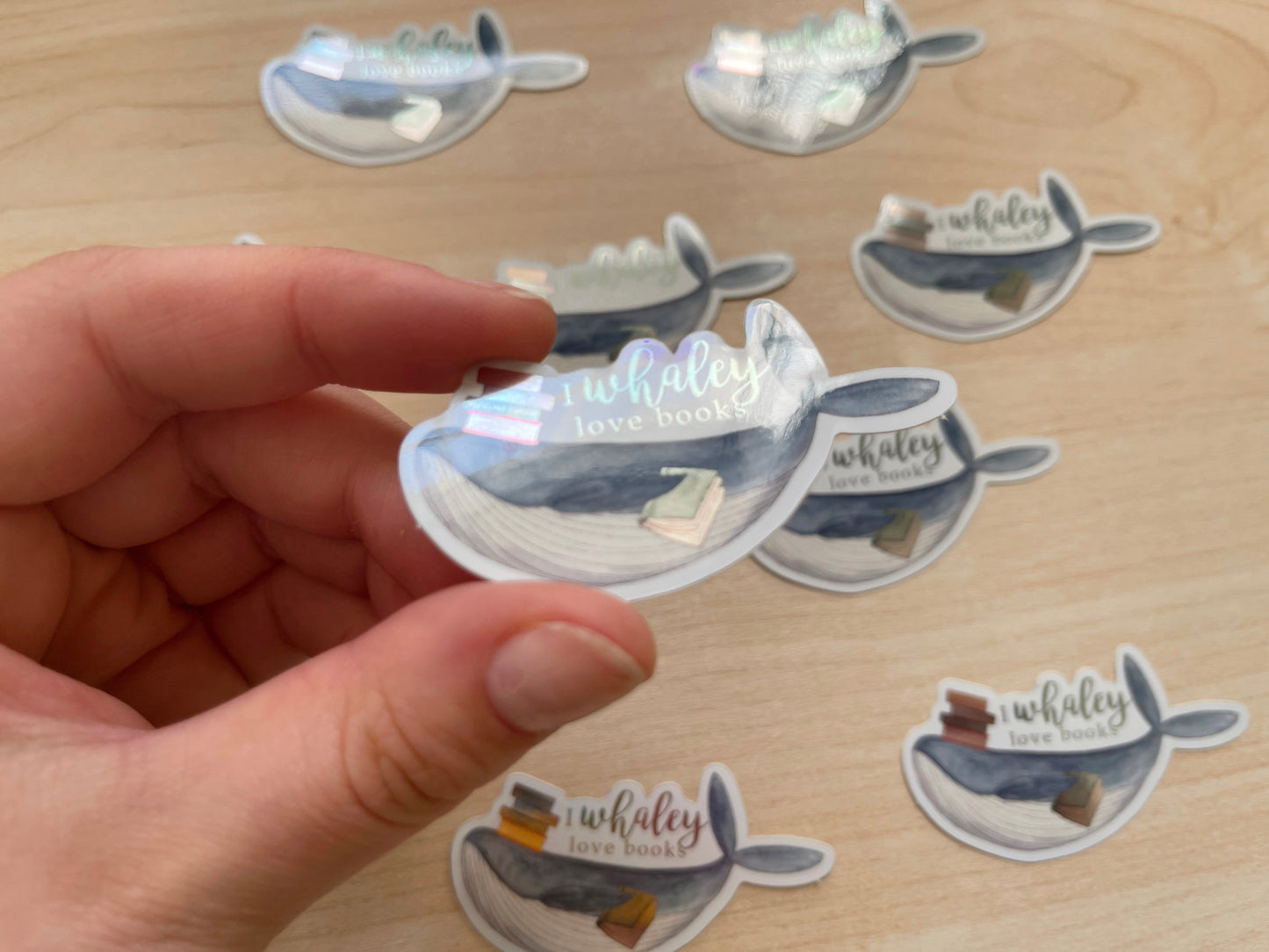 Whaley Love Books Mirror Vinyl Sticker