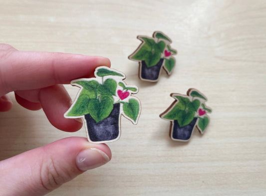 Heart Leaf Philodendron Pin