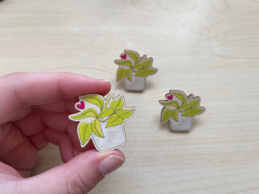 Neon Pothos Pin