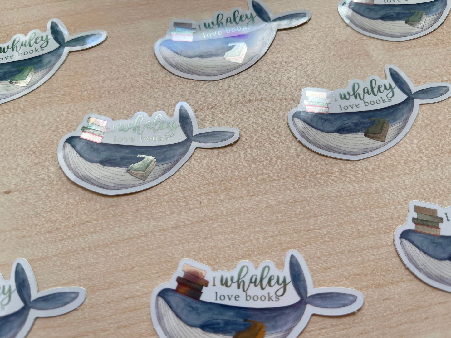 Whaley Love Books Mirror Vinyl Sticker