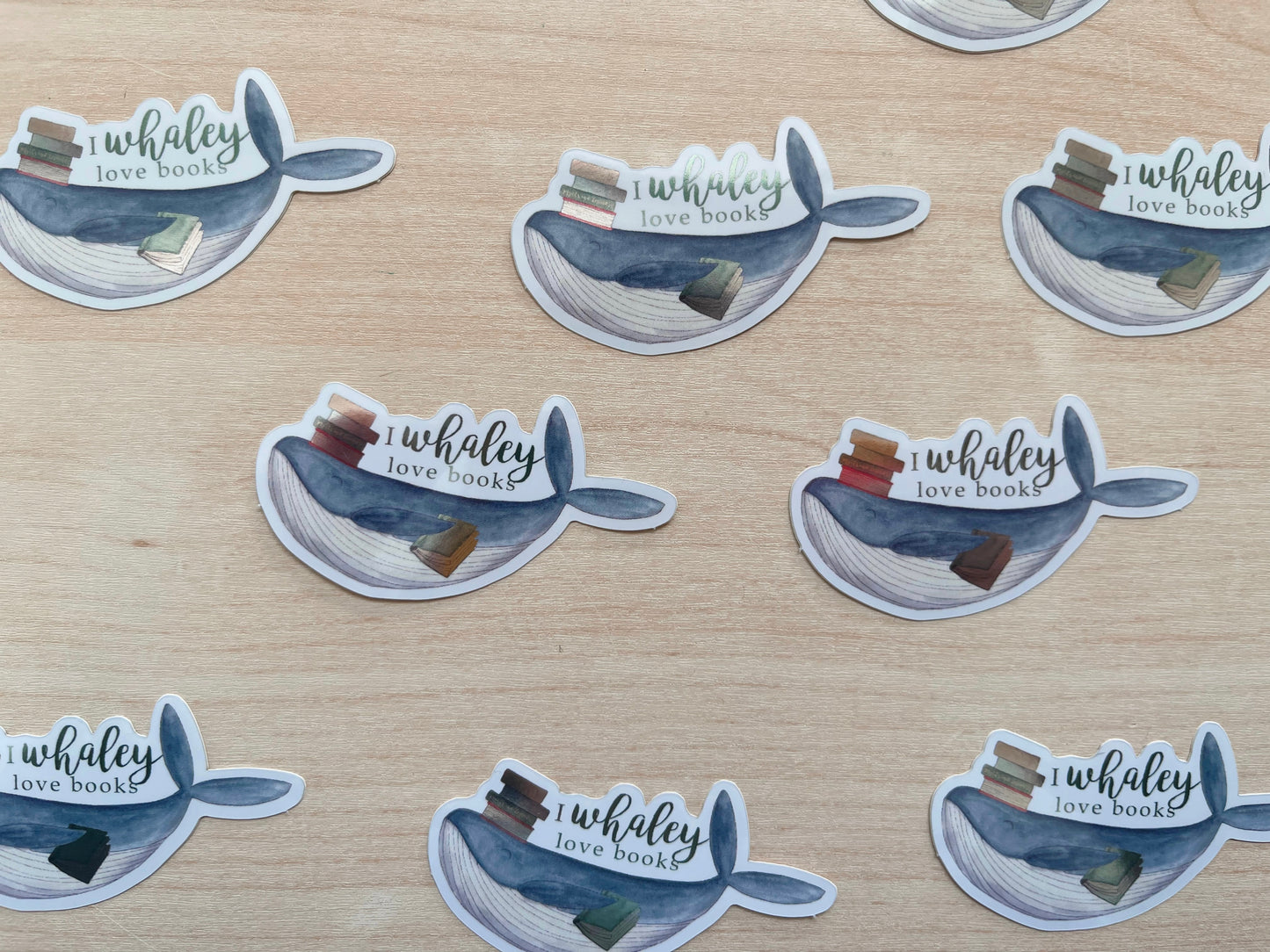 Whaley Love Books Mirror Vinyl Sticker