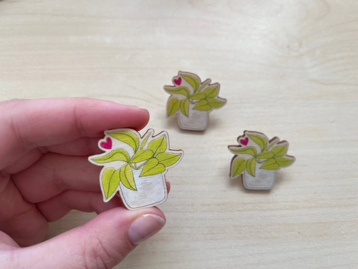 Neon Pothos Pin