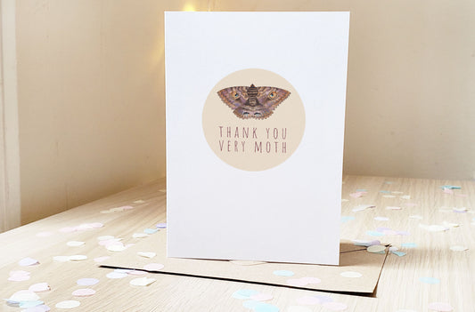 Thank You Very Moth - Greeting Card