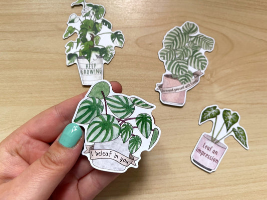 Plant Puns Decorative Magnets