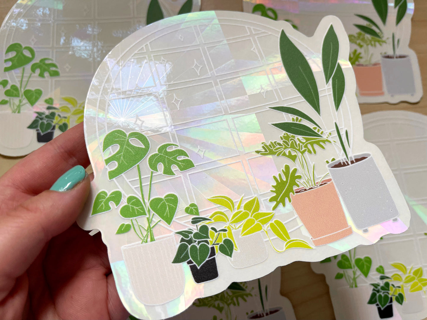 Plant Window Suncatcher Sticker