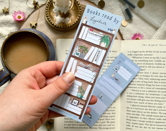 Custom Name Reading Tracker Bookmark