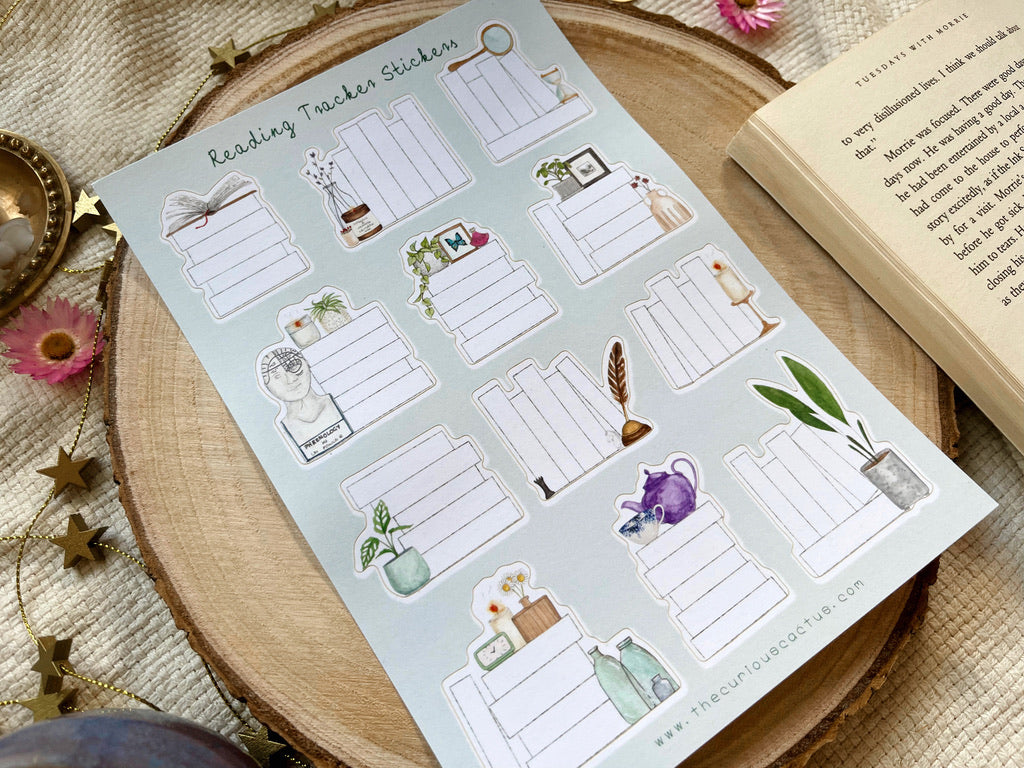 Reading Tracker Planner Stickers – The Curious Cactus