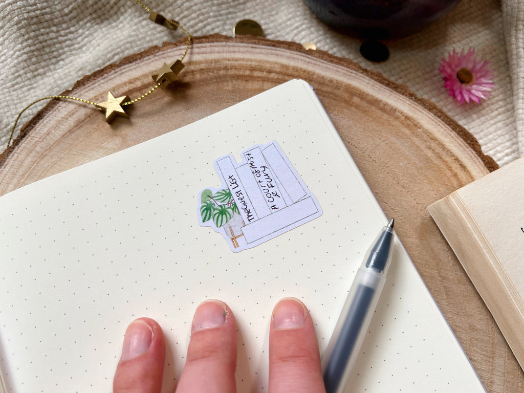 Reading Tracker Planner Stickers (Plants)