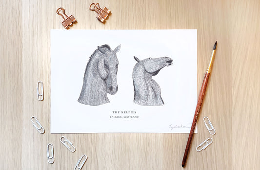 The Kelpies Art Print