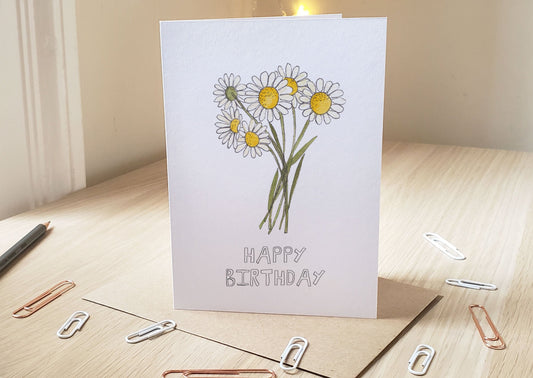 Daisy Happy Birthday - Greeting Card