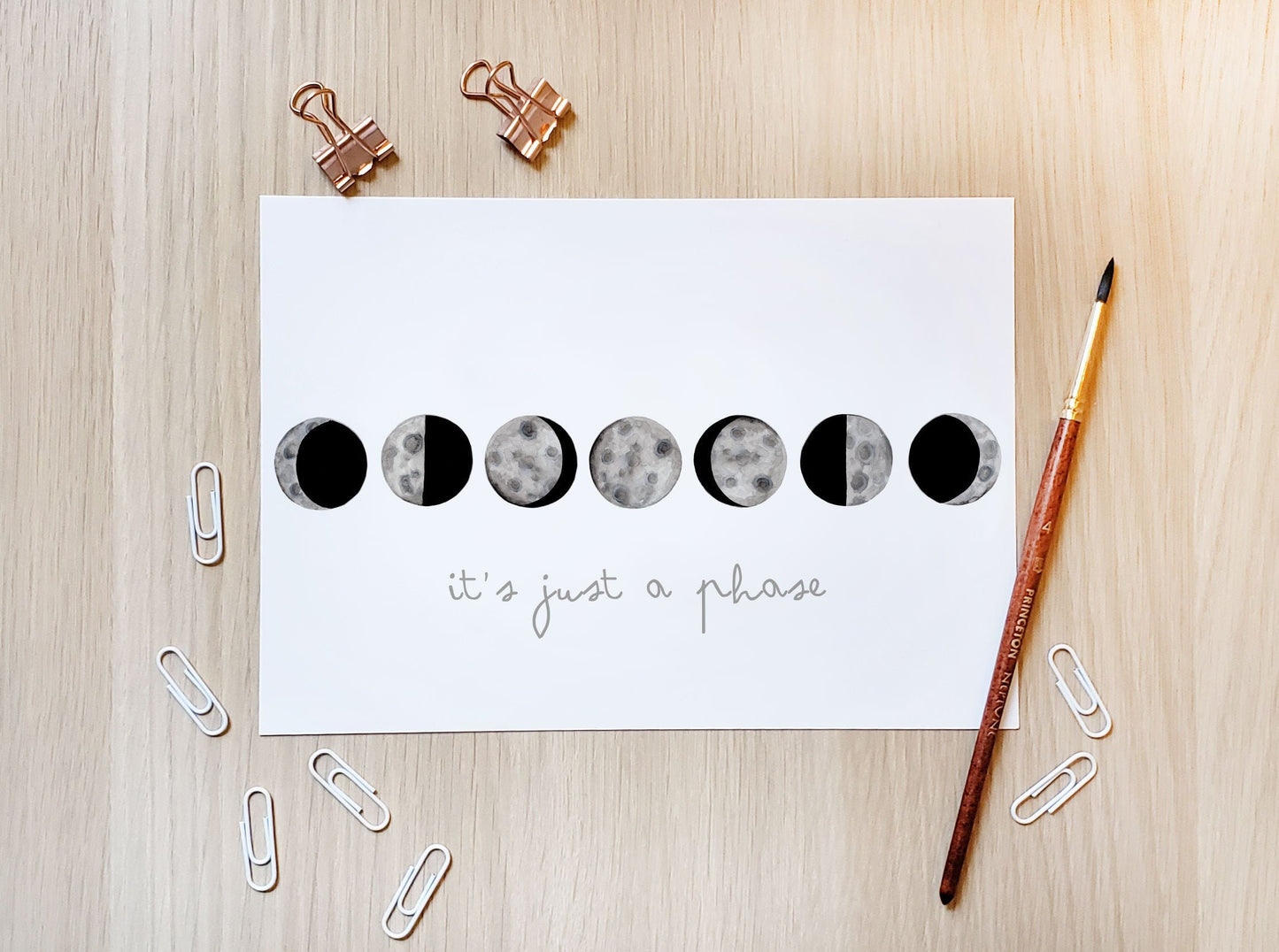 Moon Phase Art Print