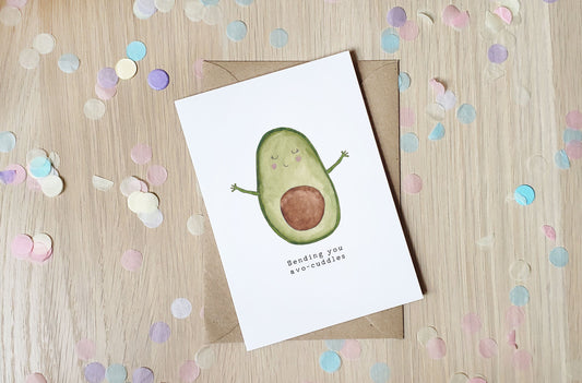 Sending you Avo-cuddles - Greeting Card