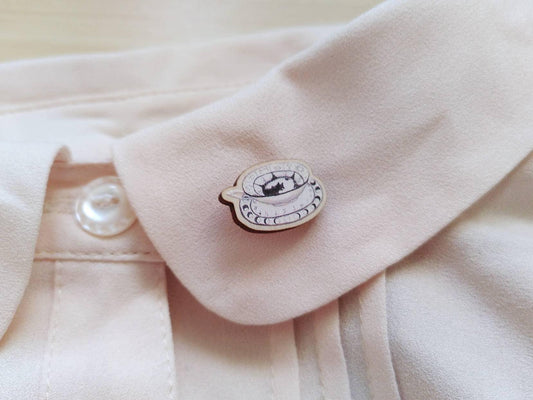 Grim Tea Cup Mini Pin