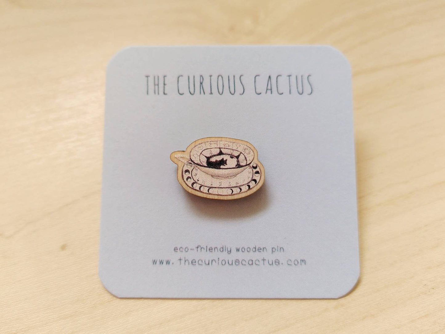 Grim Tea Cup Mini Pin