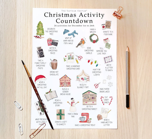 Christmas Activity Countdown Advent Calendar