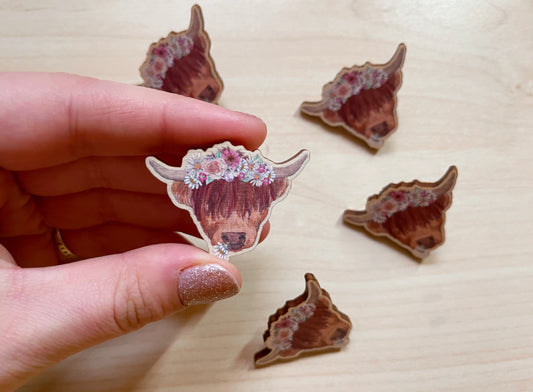 Highland Coo Pin