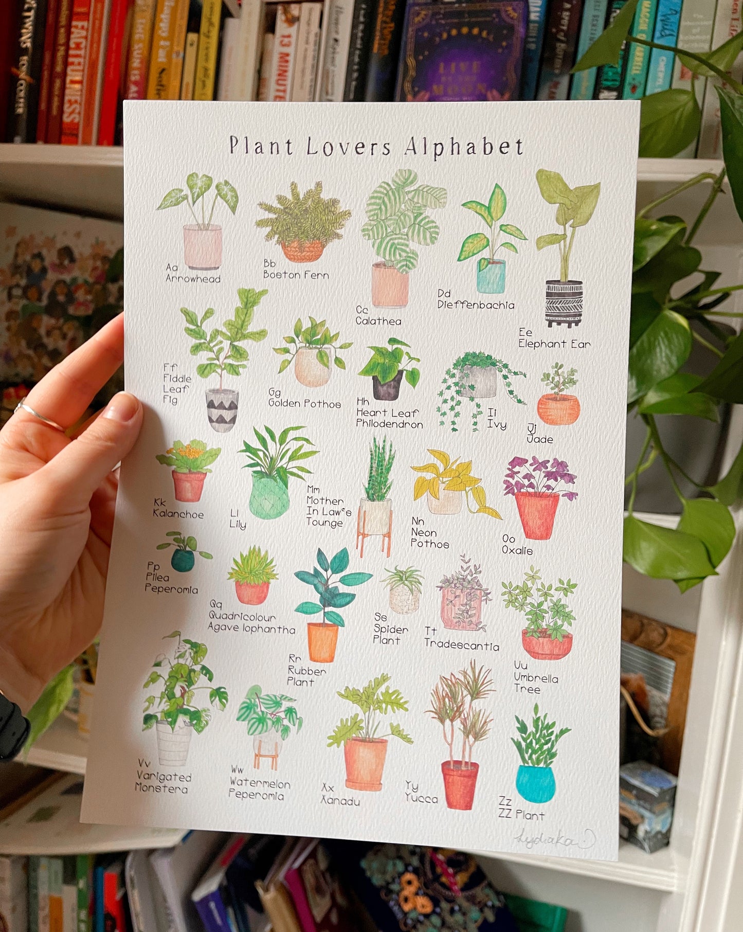Plant Alphabet Art Print